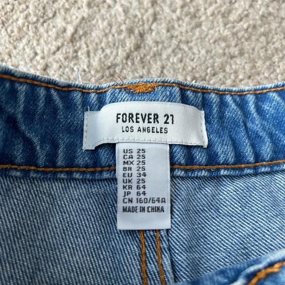 Forever 21 High Waist Denim Shorts - Picture 3 of 3